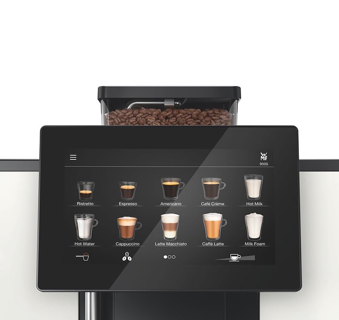 PNR48328 the new WMF 950 S coffee machine offers powerful professional technology for small requirements