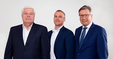 Die Geschäftsführung der Welte Group (v.l.n.r.): Egon Welte, Ulf Kück, Alfred Welte